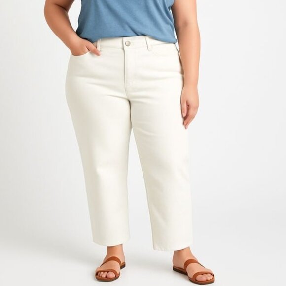 Levis Signature Womens Jeans Heritage High Rise Straight Stretch Denim Size 18 - Picture 1 of 13